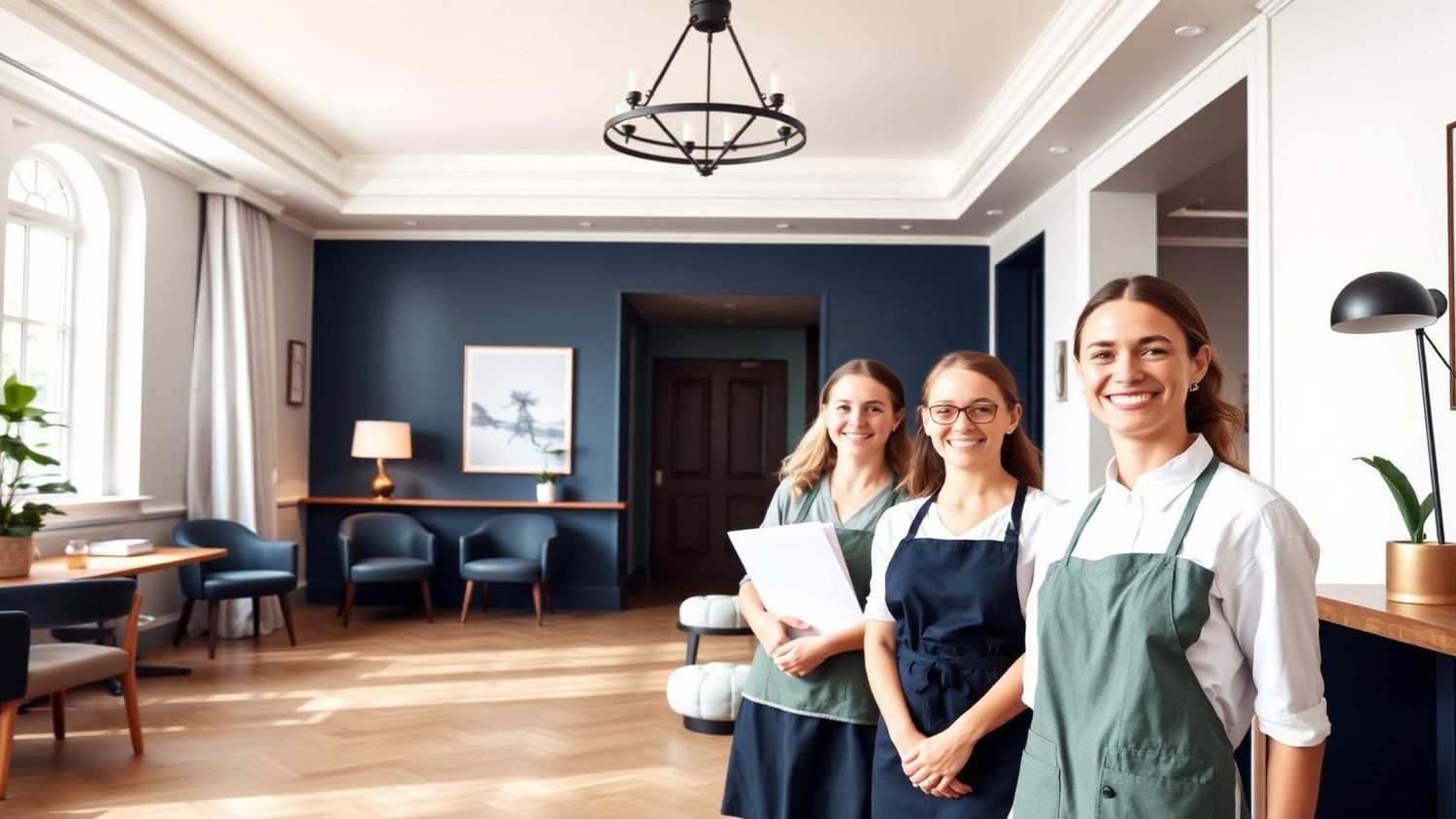 Boutique hotel hospitality staff